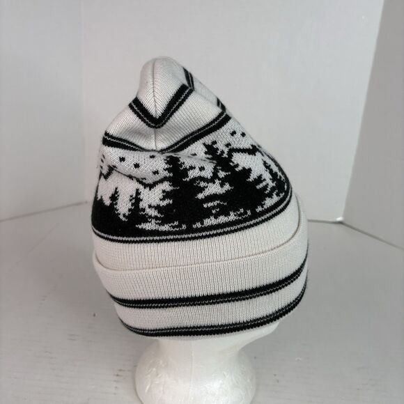 Carhartt Cuffed Winter Hat Beanie, Landscape Design, Logo, White And Black, OSFA - Picture 4 of 8